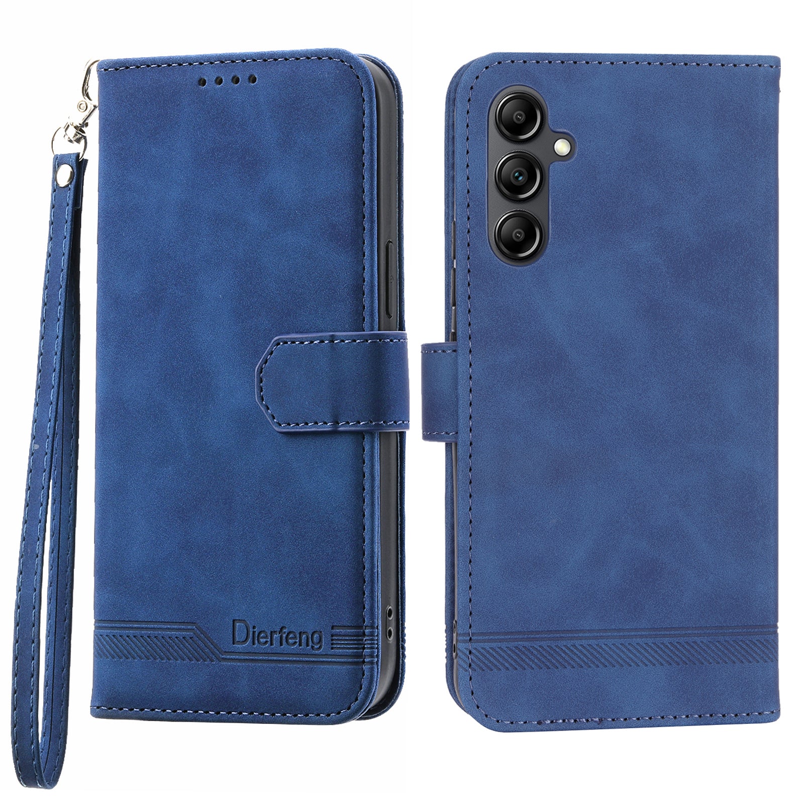 DIERFENG DF-03 Wallet Leather Case for Samsung Galaxy A34 5G Lines Imprinted Stand Cell Phone Cover DIERFENG DF-03 Wallet Leather Case for Samsung Galaxy A34 5G Lines Imprinted Stand Cell Phone Cover